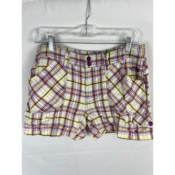 North Face Plaid Outdoors Shorts Size 10 - Picture 1 of 6